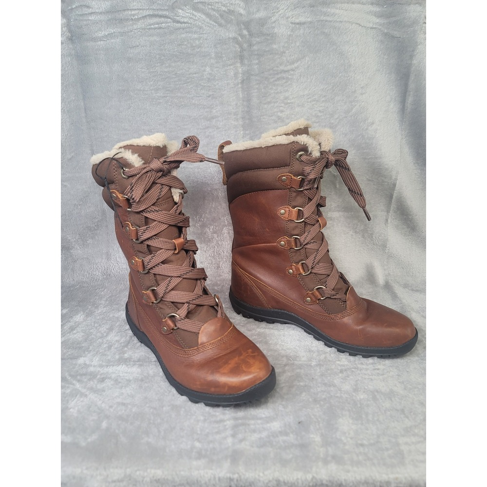 Timberland Mount Hope Waterproof Winter Boots Brown Leather Primaloft Gorpcore 8